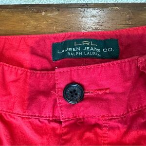 Ralph Lauren LRL Bright Red Women's Cargo Shorts